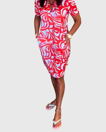 Elle™ | Elegant Avenue Walk Dress