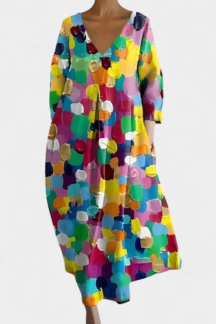Isalinde | Cozy V-Neck Dress