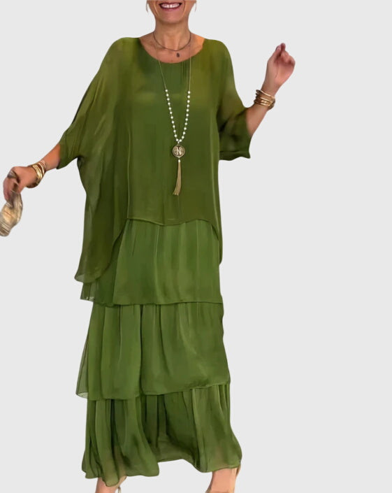 Susan™ | Elegant Long Flowing Dress