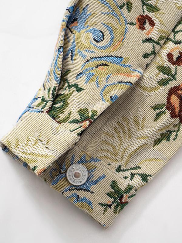 SIDA™ - Chic Floral Print Crop Long Sleeve Jacket