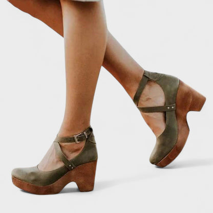 ELARU™ – Classic Comfort Wedge Sandals