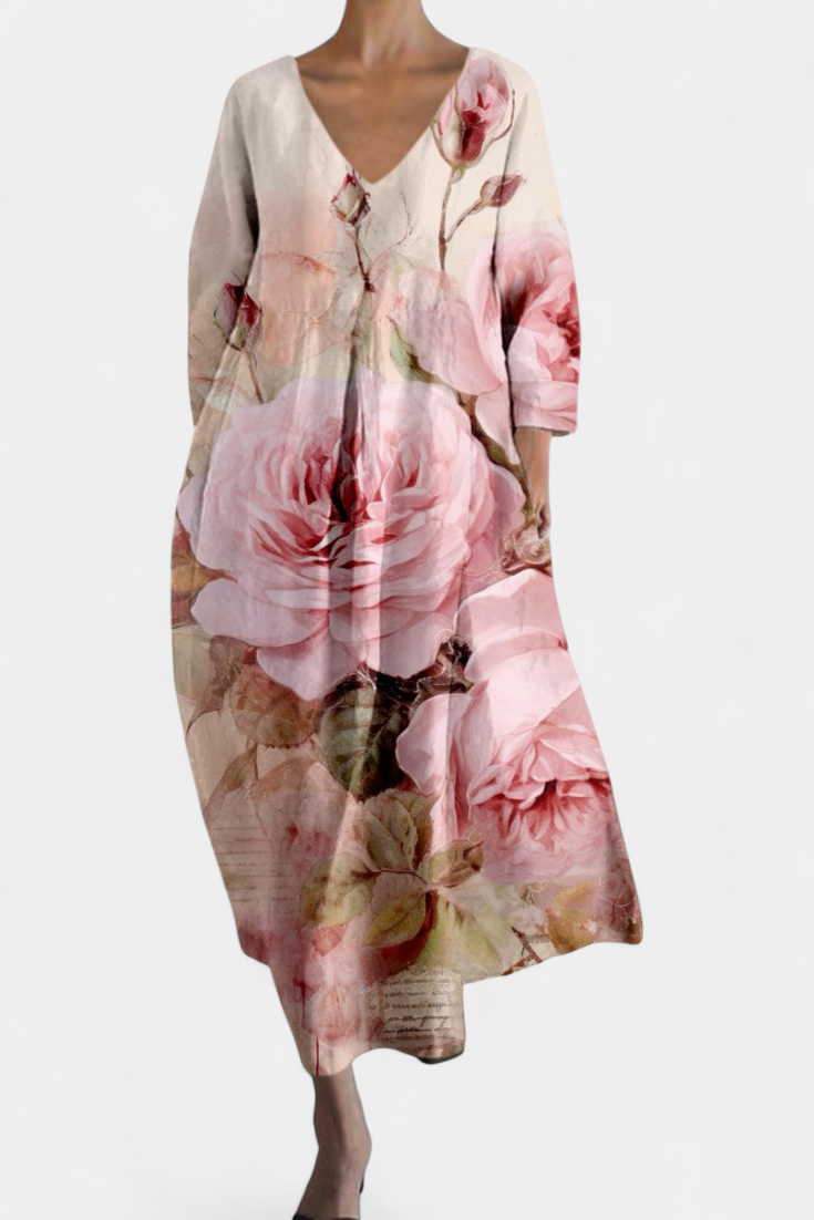 Isalinde | Cozy V-Neck Dress