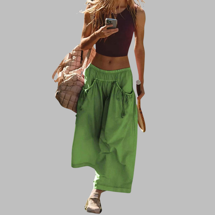 APPLE™ – Casual Wide-Leg Cargo Parachute Pants