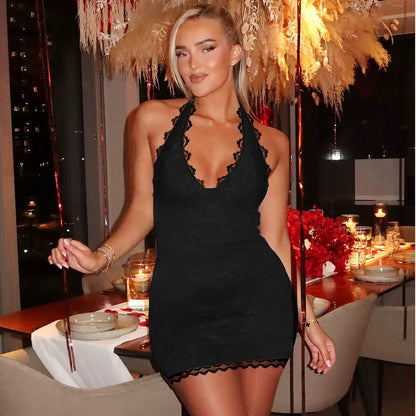 Hannah™ | Lace Me Mini Dress
