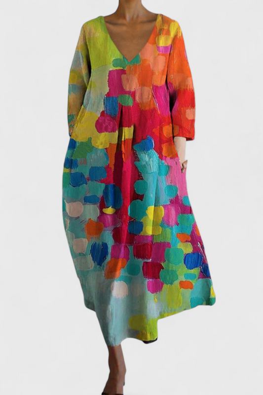 Isalinde | Cozy V-Neck Dress