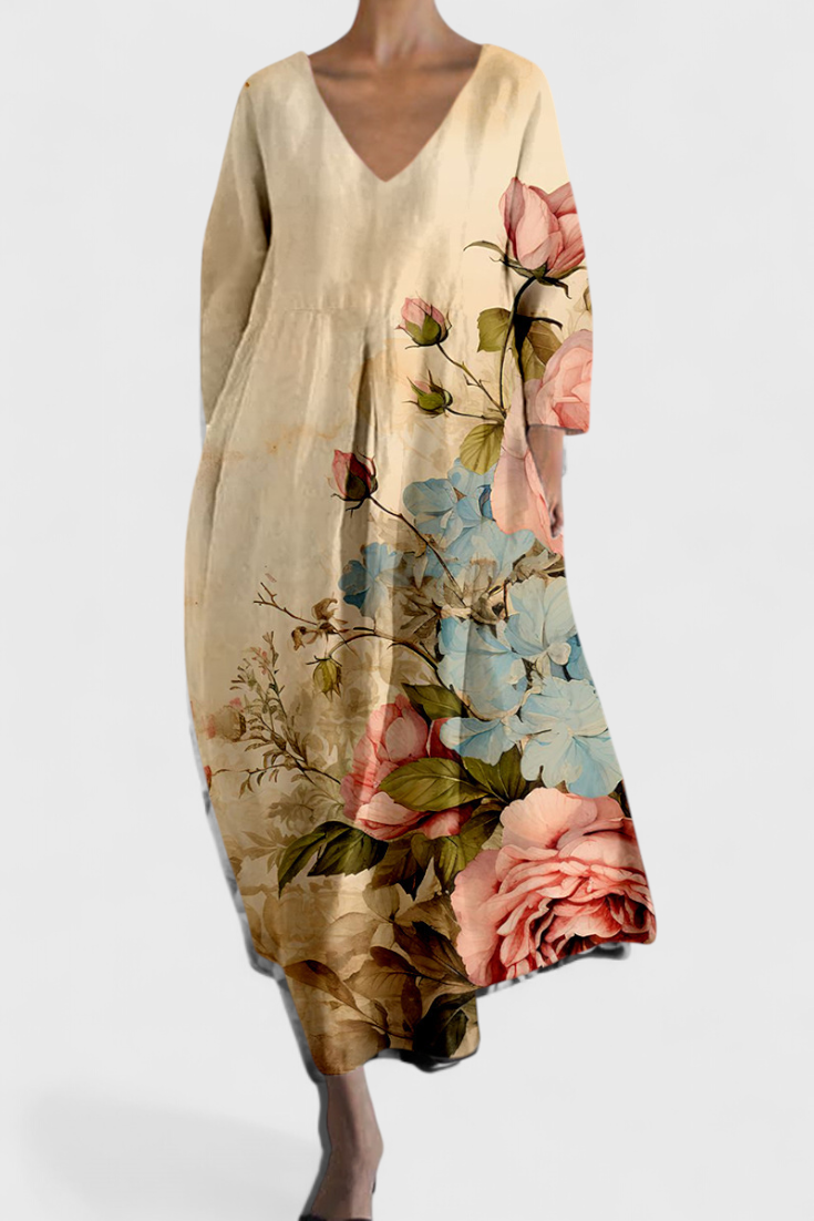 Isalinde | Cozy V-Neck Dress