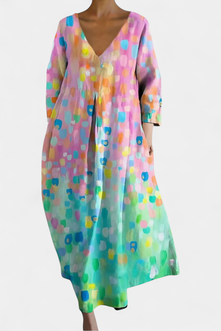 Isalinde | Cozy V-Neck Dress