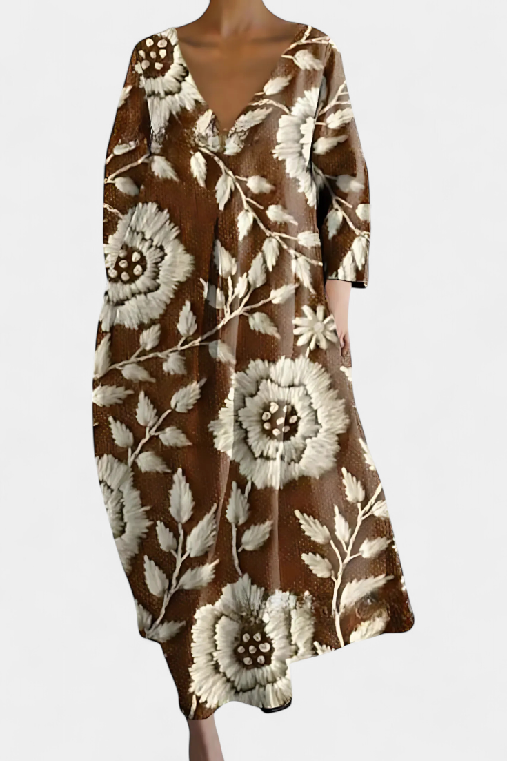 Isalinde | Cozy V-Neck Dress