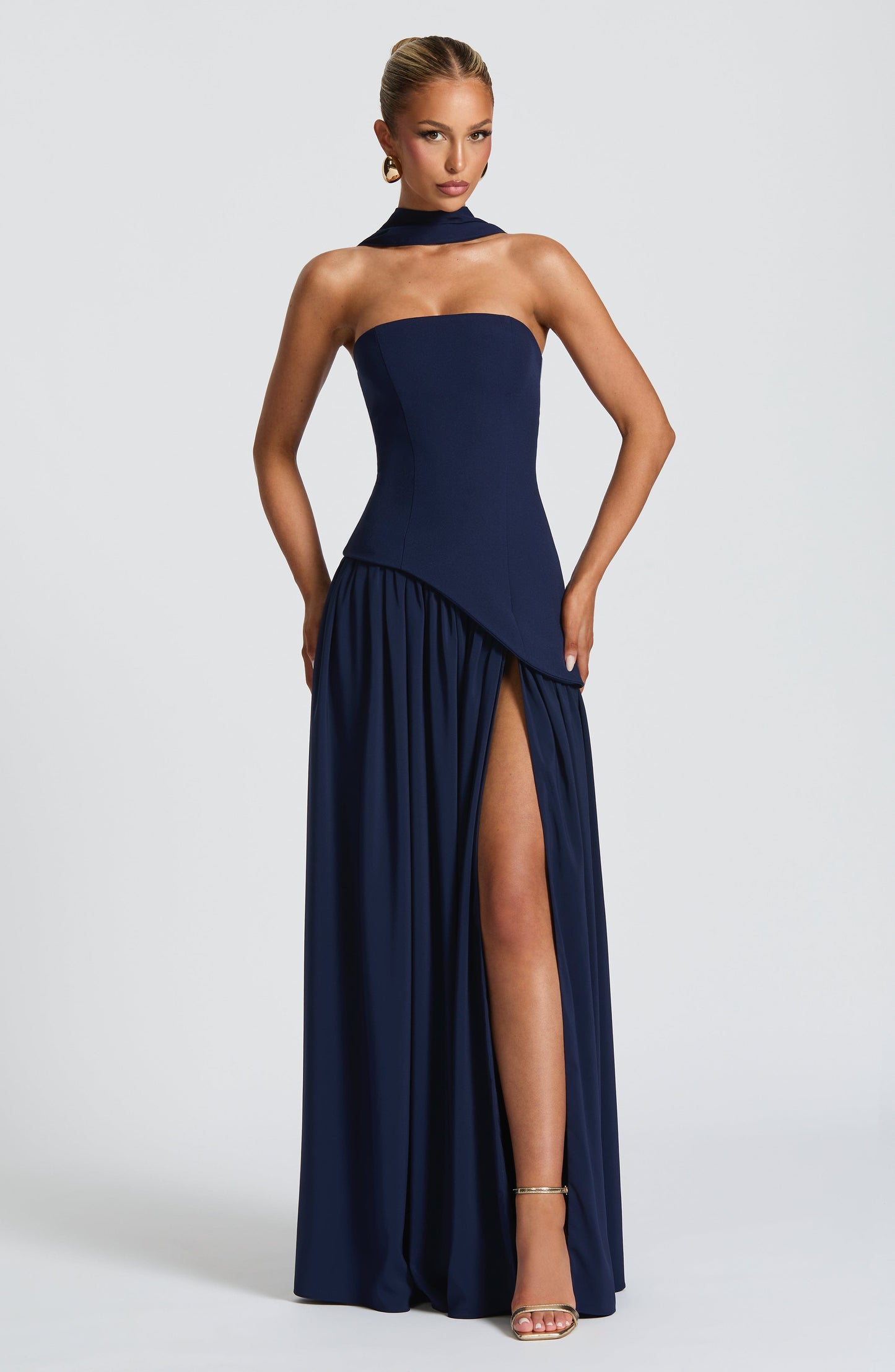 Victoria™ | Chic Slit Maxi Dress