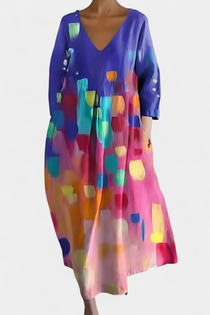 Isalinde | Cozy V-Neck Dress