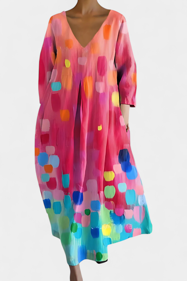 Isalinde | Cozy V-Neck Dress