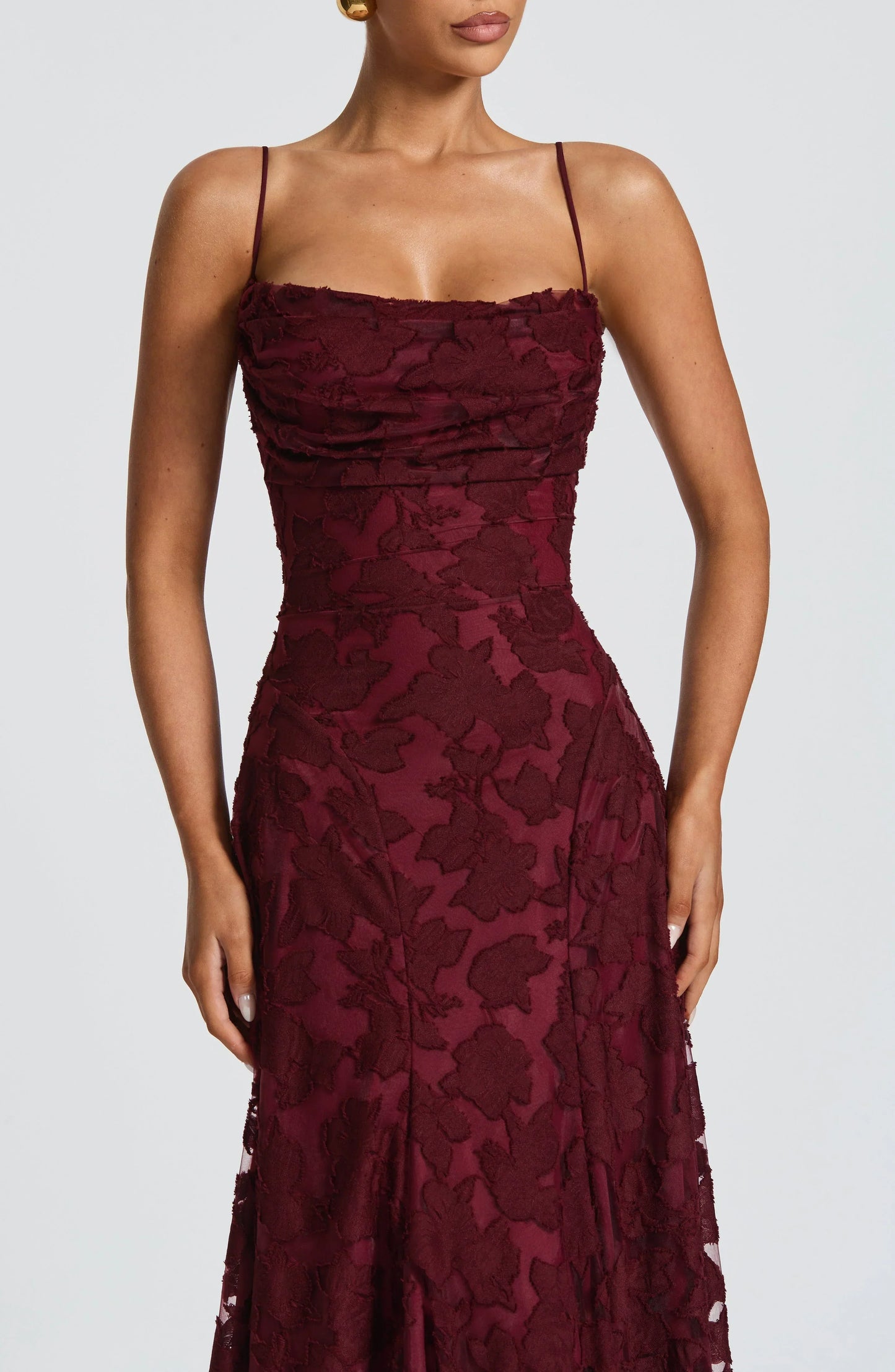 Aveline™ | Elegant Lace Corset Maxi Dress