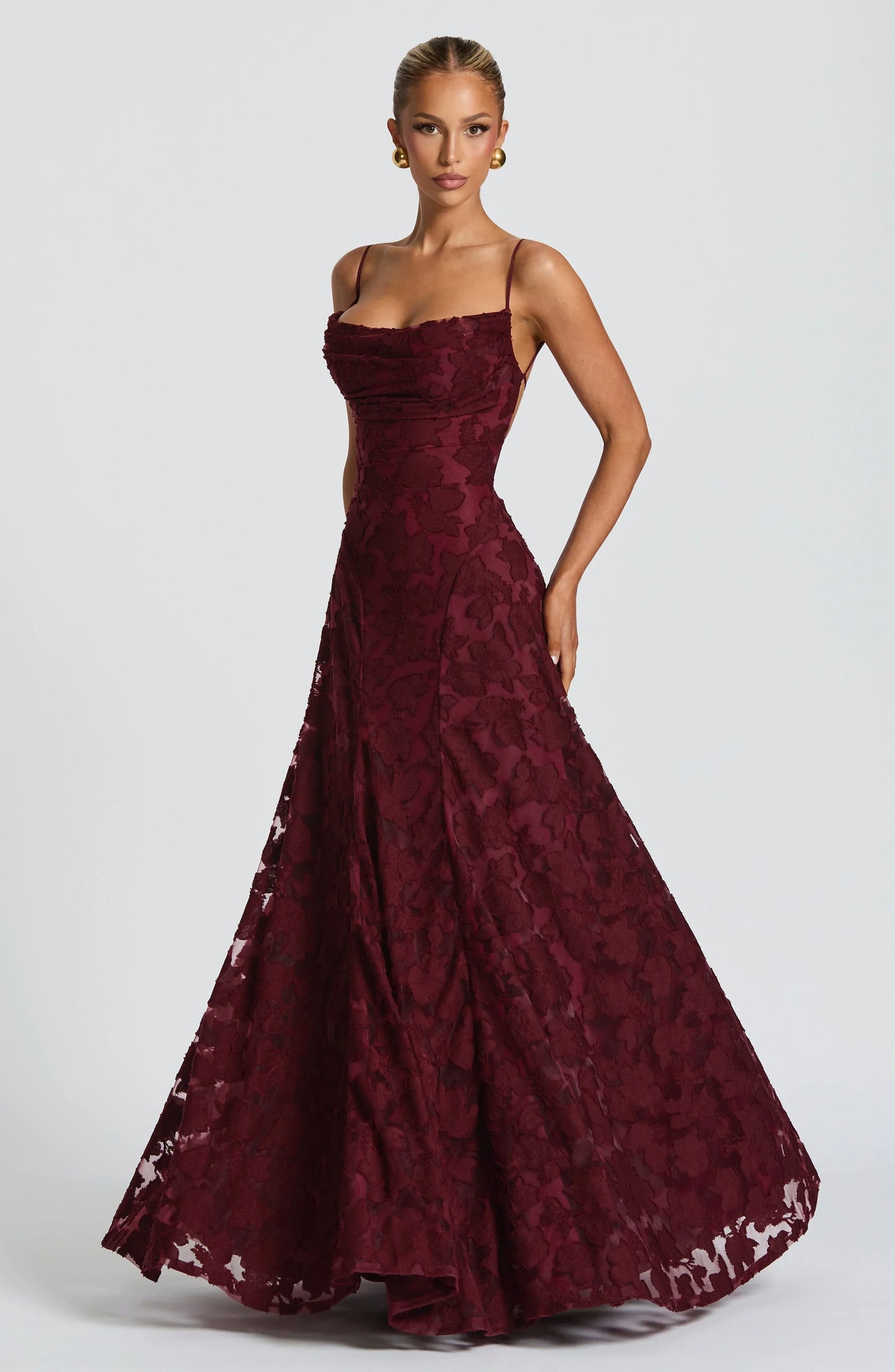Aveline™ | Elegant Lace Corset Maxi Dress