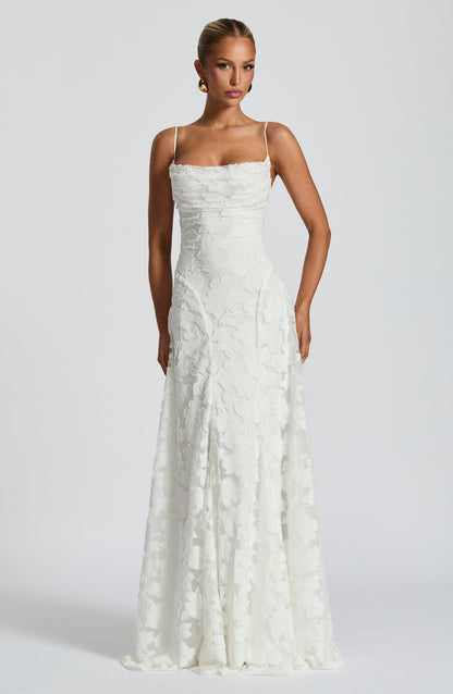 Aveline™ | Elegant Lace Corset Maxi Dress