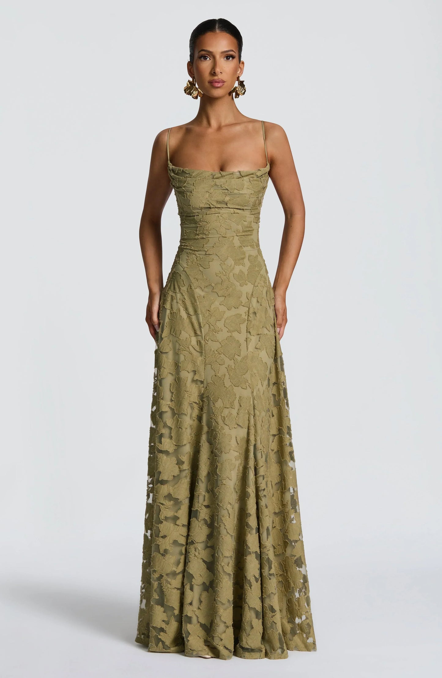 Aveline™ | Elegant Lace Corset Maxi Dress