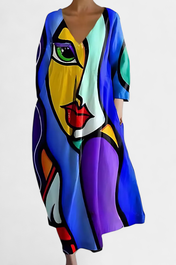 Isalinde | Cozy V-Neck Dress