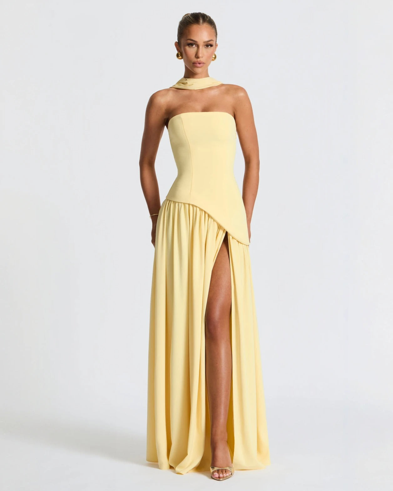 Victoria™ | Chic Slit Maxi Dress