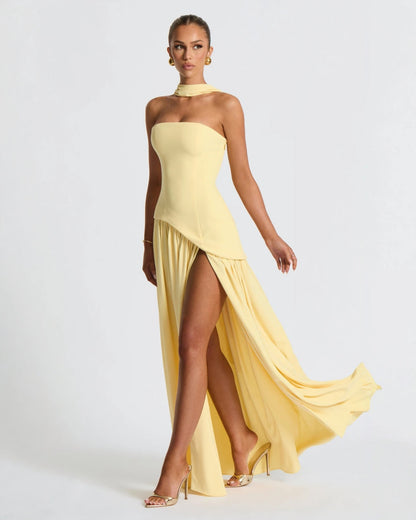 Victoria™ | Chic Slit Maxi Dress